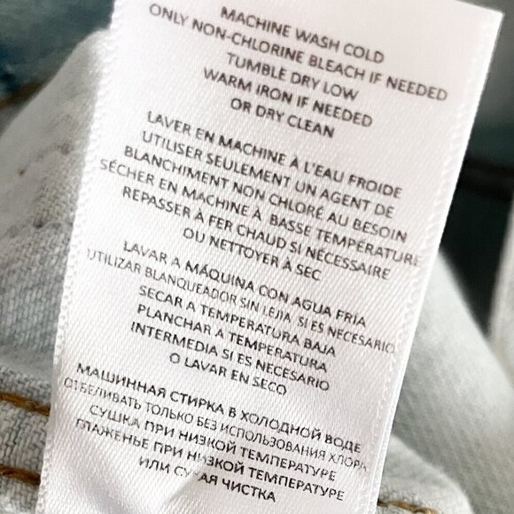 Re/Done High Rise Loose Jeans (Bleach Destroy) - Picture 12 of 12